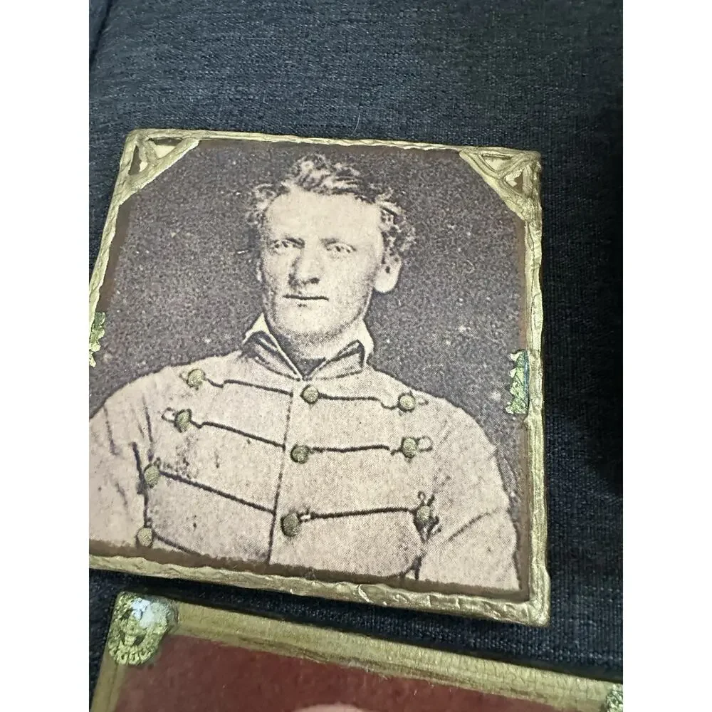 22 Handmade Civil War Photo Tile Wall Plaques Generals Soldiers Camps Reproducti